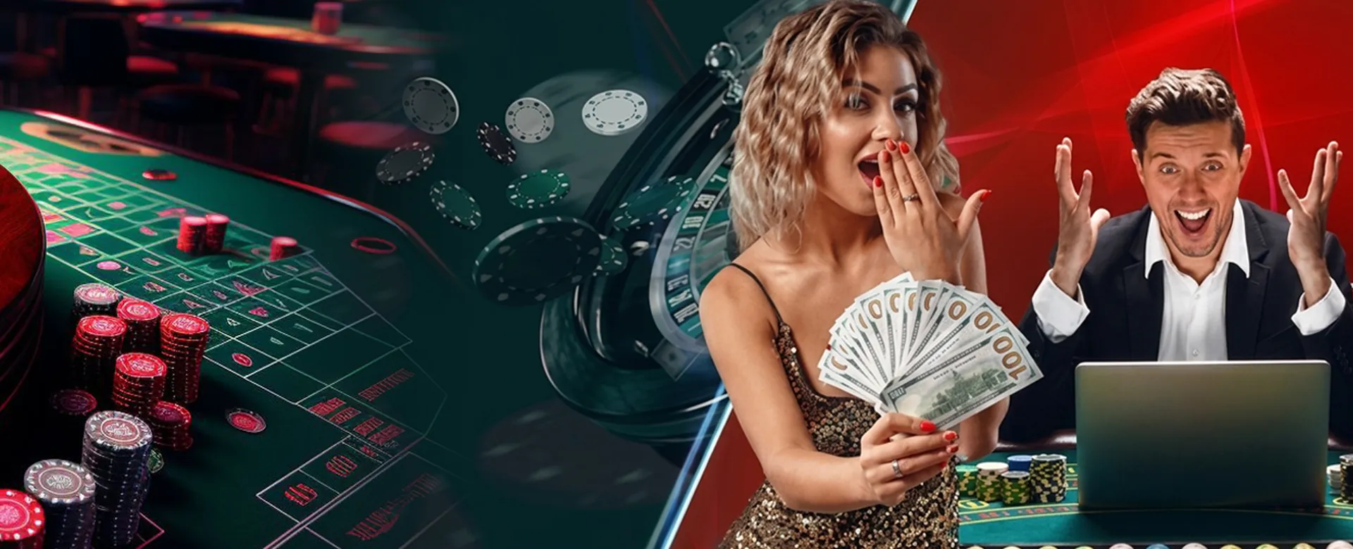 JLbet.com Poker Main Banner featuring various poker hands and chips